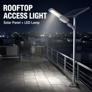 Smart Split Solar Street Light Microwave Motion Sensor Energy Saving Mode for Village Path Community Lighting