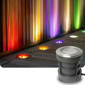 Smart Technology Led Light Garden IP67 Outdoor Square Courtyard Garden Embedded Colorful Buried Lamp