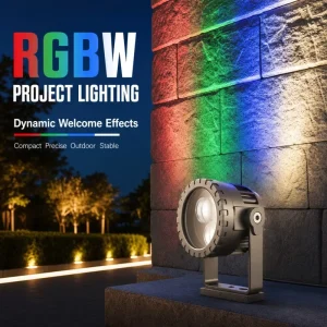 Smart WiFi RGBW LED Flood Light IP66 APP Voice Control 6W 9W Outdoor Landscape Color Changing LED Flood Lamp
