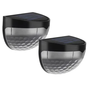 Solar 6LED Semicircle European Style Inductive Control Garden Fence Light with Dual Color Temperature for Balcony & Wall Washing