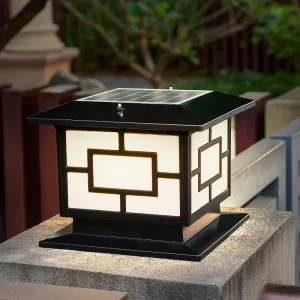 Solar ABS LED Pillar Light IP65 Waterproof for Courtyard Garden Street Fence Gate Post