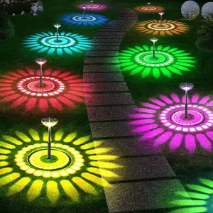 Solar All in One Bright Powered Path Landscape Decorative Christmas Garden Solar Lights Outdoor for Outside