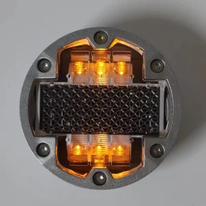 Solar Aluminum Round Flashing Non-Reflective Underground Driveway Marking Light Solar Road Stud