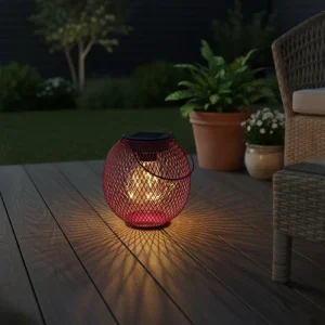Solar Balls Lantern Metal Mesh Wire Lamp Hanging Lampion Micro LED Warm White Solar Panel RoHS Certified IP44 Outdoor Party
