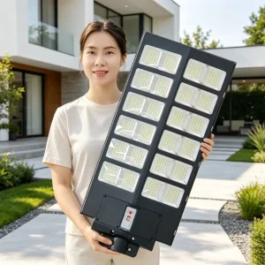 Solar Battery-Powered IP67 Integrated LED Street Light for Rural Roads and Household Use