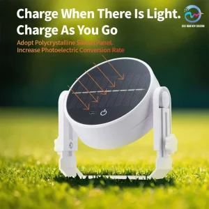 Solar Camping Lamp Charging Camping Lights Portable Folding Tabletop Outdoor Atmosphere LED Lamp IP44 Waterproof Touch Control