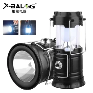 Solar Charging LED IP44 Waterproof ABS Lithium-Ion Battery Dimmable Camping Lamp Horse Lantern Tent Satchel
