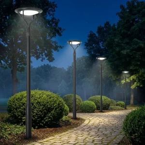 Solar DC LED Garden Courtyard Light Aluminum Housing IP65 Waterproof Outdoor Landscape Power System Lamp