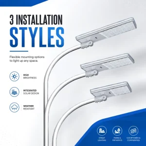 Solar DC LED Highway Street Light IP66 Waterproof CCC CE RoHS Certified Lifepo4 Battery Aluminum 5-Year Warranty 120W Road