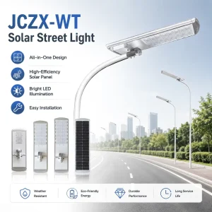 Solar DC LED Street Light IP66 CCC CE RoHS Certified LiFePO4 Battery Aluminum 150W Garden