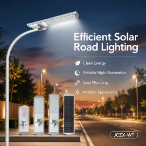 Solar DC LED Street Light IP66 CCC CE RoHS Certified Lifepo4 Battery Aluminum 5 Year Warranty Road 150W Ra80 120 Beam Angle