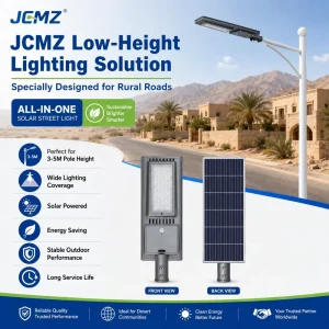 Solar DC LED Street Light IP66 CCC CE RoHS Certified Lifepo4 Battery Aluminum Plastic Shade 5 Year Warranty 120 Beam Road
