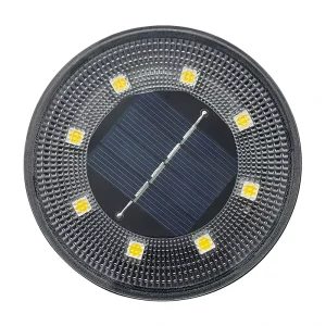 Solar Disk Light Outdoor Garden Lawn Waterproof Underground Lamps Spotlight Buried Lights Floor Under Ground Spot Lamp Decor
