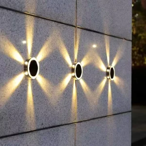 Solar Energy Buried Lamp Outdoor Garden Landscaping Decoration Garden Yard Waterproof Cold Warm White Lawn Lamp LED Wall Lamp