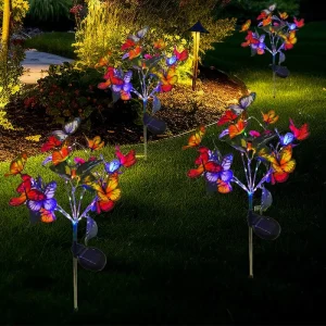 Solar Energy Butterfly Outdoor Waterproof LED Lawn Light for Garden Office Road & Courtyard with IP55 Rating