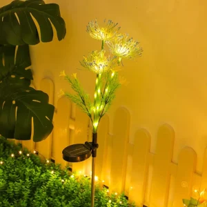 Solar Energy Dandelion Synthetic Flower Garden Potted Lamp IP65 Road Outdoor Courtyard Decoration