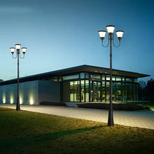 Solar Energy Double-Head Triple-Head LED Street Light with Pole Outdoor Waterproof for Garden Street Landscape