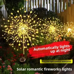 Solar Energy Firework Lamp for Garden