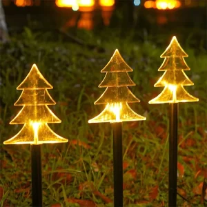 Solar Energy Floor Lamp Outdoor Waterproof Lamp Courtyard Lighting LED Christmas Decorative Colored Light