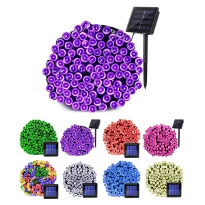Solar Fairy String Lights 100 LED Waterproof Outdoor Wreath Solar Christmas Lights Party Garden Decoration
