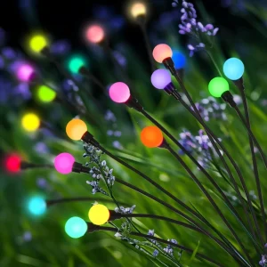 Solar Firefly Lamp Starry Sky Decorative Lamp Outdoor Waterproof Garden Light for Courtyard Lawn