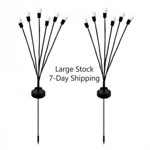 Solar Firefly Lights Outdoor Waterproof Solar Starburst Swaying Lights Solar Garden Lights Decorative String Lights