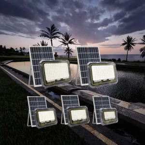 Solar Flood Light Rechargeable Lithium Battery Tripod Stand Outdoor Working Camping Emergency Lamp