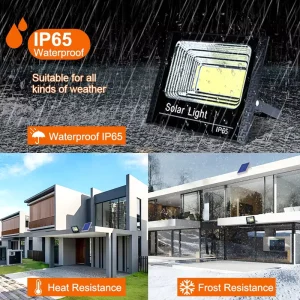 Solar Flood Light Rechargeable Lithium Battery Tripod Stand Outdoor Working Camping Emergency Lamp