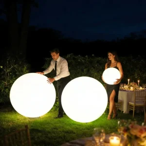 Solar Garden Ball Light IP65 LED Three Color White Light RGB Adjustable Water Resistant
