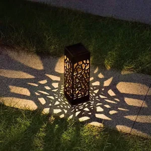 Solar Garden Decoration Outdoor Bollard Waterproof LED Solar Lawn Light for Driveway Pathway Walkway Landscape