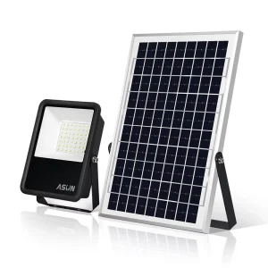 Solar Garden Double Light Solar Outdoor IP66 Waterproof Solar Flood Light with Remote Control
