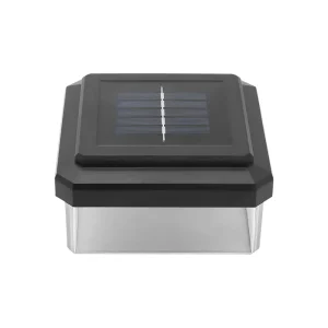 Solar Garden Fence Lights Outdoor Waterproof IP44 Solar Powered Gate Pillar Lamp for Yard Patio Pathway Decor