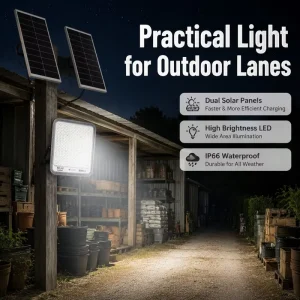 Solar Garden Flood Light Automatic Working Daylight Sensor Decorative Streetlight LED IP66 Waterproof for Garden Yard