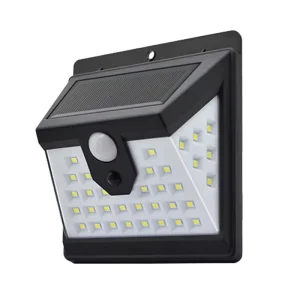 Solar Garden Lamp with 40 LEDs 6000K Daylight IP65 Waterproof Rechargeable Battery & Light Sensor Control