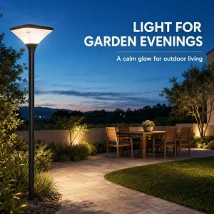 Solar Garden Light 30W Wire Free Energy Saving IP65 Waterproof Anti Aging Rustproof Villa Exterior Courtyard Lighting