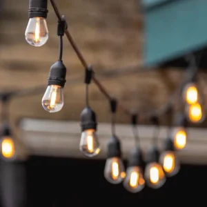 Solar Garden Light Guirnaldas De Luces Led S14 Bulb Garland Waterproof Led Copper Aluminum Wire String Light