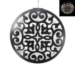 Solar Garden Light Outdoor Decorative Metal Hanging Lantern Waterproof LED Solar Lamp for Patio Yard Porch Wall Decor