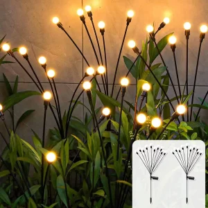 Solar Garden Light Upgraded Swing Light Wind blowing Courtyard Walkway Decoration Christmas Decorations