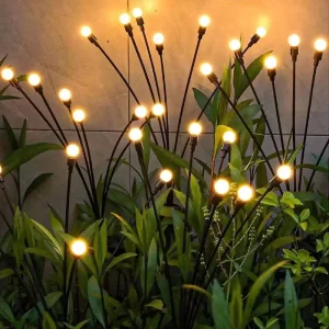 Solar Garden Light Waterproof 6 8 10 Heads Pathway Firefly Lamp Garden Light LED Outdoor Lawn Solar Firefly Garden Light
