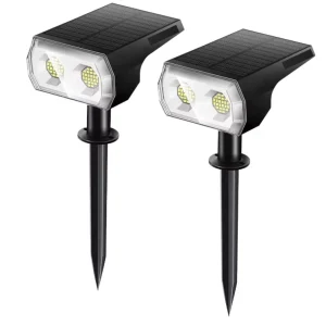 Solar Garden Lights Outdoor Controlled Lawn Lights LED RGB W10 LED 48 LED Lawn Spotlights