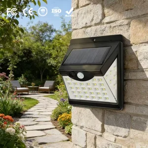 Solar Garden Lights Outdoor Motion Sensor Solar Wall Lights IP65 Waterproof LED Security Lamp for Garden Patio Yard Fence