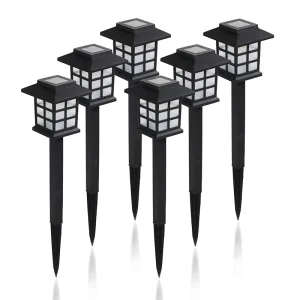 Solar Garden Lights Outdoor Waterproof Automatic Bright IP44 Multi Color Options Lawn Dark Areas Solar Flower Lamp PP Material