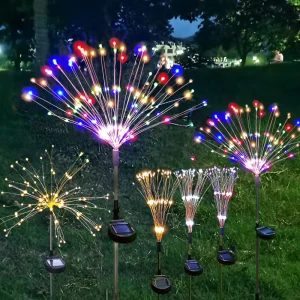 Solar Garden Lights Solar Firework Lights DIY 8modes 60 90 120 150 200LED IP65 Solar Lights Decoration For Outdoor Yard