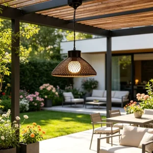 Solar Garden Lights Waterproof Decorative Outdoor Retro Wire Cage Lantern Solar Powered Lights for Garden Walkway Porch