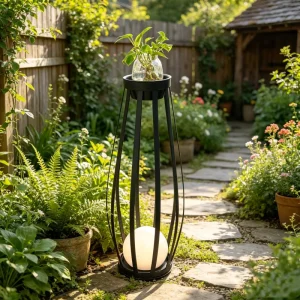 Solar Garden Lights Waterproof Outdoor Courtyard Balcony Plant Stand Landscape Floor Led Lamp Hotel Villa Decorative Patio Lamp