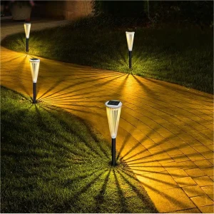 Solar Garden Spot Light ABS Material 2V Monocrystalline 700mAh Battery IP65 Solar Lawn Pathway Lamps