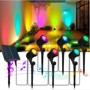 Solar Garden Spot Light APP Control IP65 Weatherproof