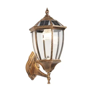 Solar Garden Waterproof Outdoor Wall Lamp for Home Hotel Villa Decorative Wall-mounted Light