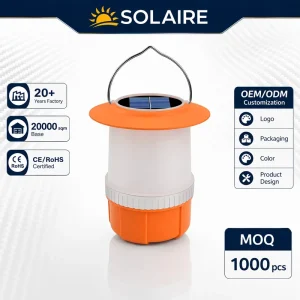Solar Hand Crank Camping Lantern USB C Rechargeable LED ABS Hook Hanging Tent Light Outdoor Emergency Portable