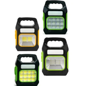Solar Hand Lamp LED Emergency Flashlight USB Charging for Outdoor Camping